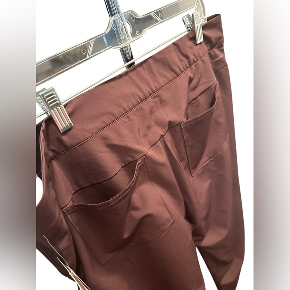 Mondettalined tailored Brown Pants plus size 14 - Picture 5 of 8